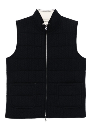 arch4 herringbone padded gilet - Blue