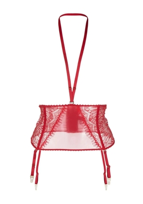 Maison Close Accrochet Coeur suspender belt - Red