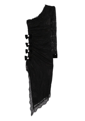 NISSA crystal-embellished midi dress - Black