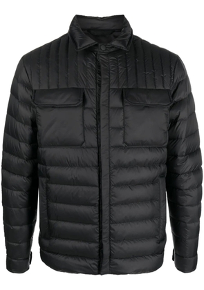 Kiton padded quilted shirt jacket - Black