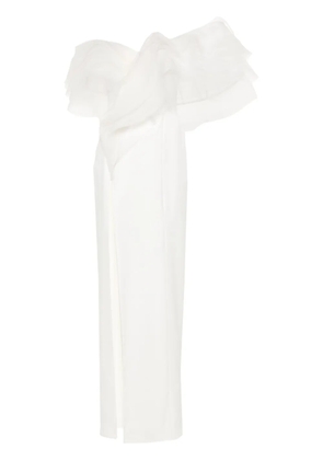 Ana Radu ruffled maxi dress - White