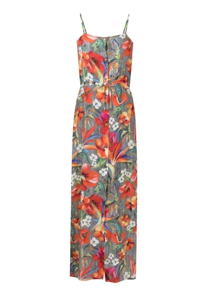 Amir Slama floral-pattern silk maxi dress - Multicolour