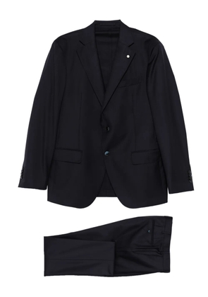 LUIGI BIANCHI MANTOVA silgle-breasted wool suit - Blue