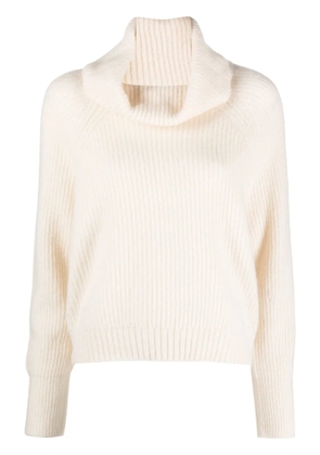 Allude cowl-neck fine-knit jumper - Neutrals