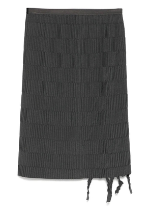 JNBY Fringe hem waist skirt - Grey