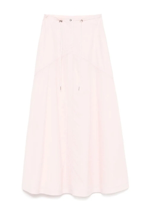 Add cotton midi skirt - Pink