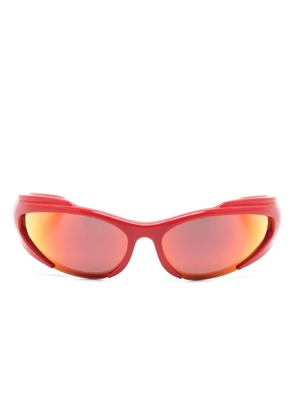 Balenciaga Eyewear Reverse Xpander rectangle-frame sunglasses - Red
