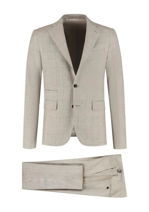 PAUL ZEIST checked single-breasted suit - Neutrals