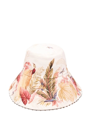 ZIMMERMANN printed bucket hat - Neutrals