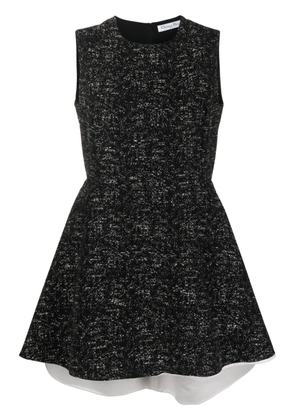 Christian Dior Pre-Owned 2010 woven flared mini-dress - Black