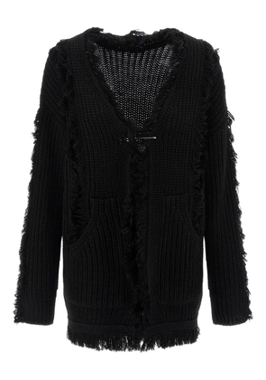 R13 brooch-detail cardigan - Black