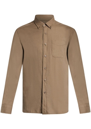 TOM FORD patch-pocket button-down shirt - Neutrals