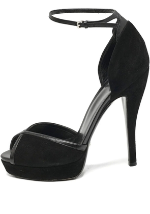 Gucci Pre-Owned suede leather sandals - Black