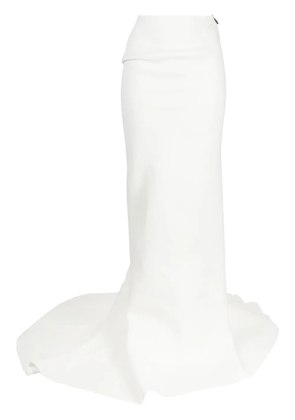 Maticevski high-waisted fishtail skirt - White