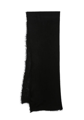 MOULETA crochet-knit cashmere scarf - Black