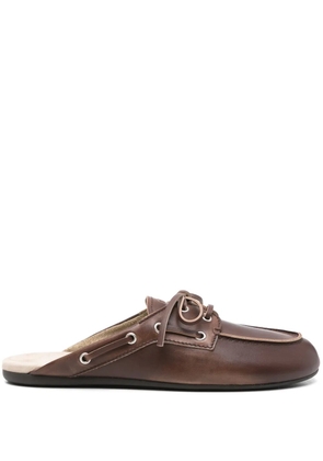 Miu Miu Boat mules - Brown