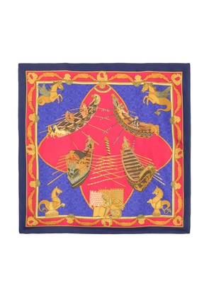 Hermès Pre-Owned 2000s Les Bissone de Venise silk scarf - Pink