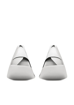 Monica Vinader tapered large hoop earrings - Silver