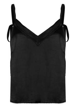 Raquel Allegra Mino satin top - Black