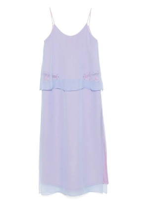 Papa Oppong layered maxi dress - Purple