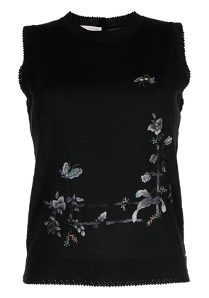 SHIATZY CHEN Renascent Collection floral-print top - Black