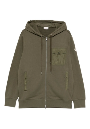 Moncler zip-fastening hoodie - Green