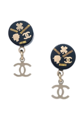 CHANEL Pre-Owned 2006 CC dangle earrings - Gold