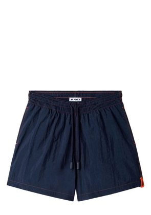 Sunnei contrast-stitch swim shorts - Blue