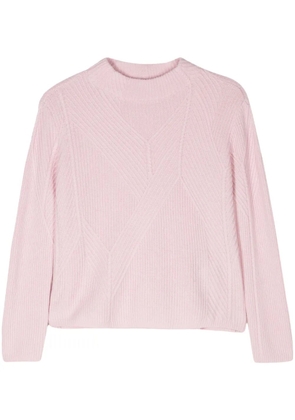 Emporio Armani crew-neck ribbed-knit jumper - Pink