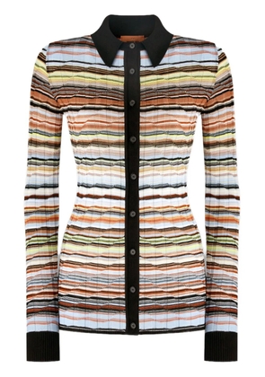 Missoni striped knitted shirt - Blue