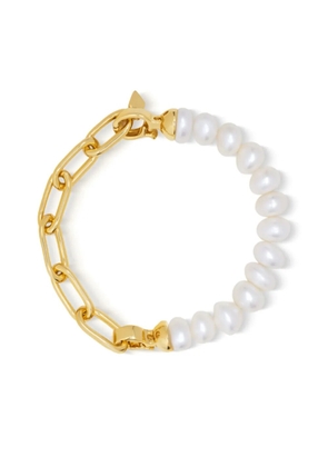 Nialaya Jewelry Duo freshwater-pearls bracelet - Gold