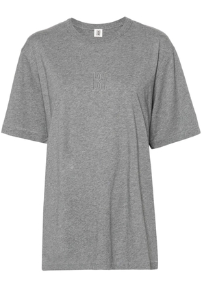 By Malene Birger Fayeh logo-embroidered T-shirt - Grey