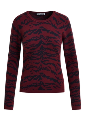 Essentiel Antwerp long-sleeve ribbed sweater - Red