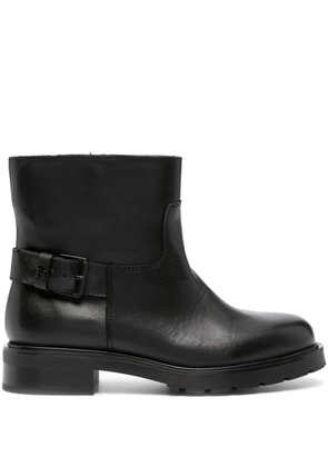 Tommy Hilfiger almond-toe leather ankle boots - Black