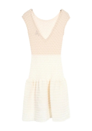 Louis Vuitton Pre-Owned 2010 fine-knit dress - Neutrals