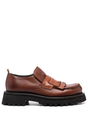 Moma Mocassino leather loafers - Brown