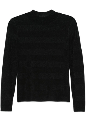 Emporio Armani seamless mock-neck sweater - Black