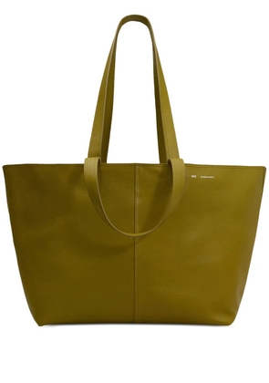 AMI Paris midi leather tote bag - Green