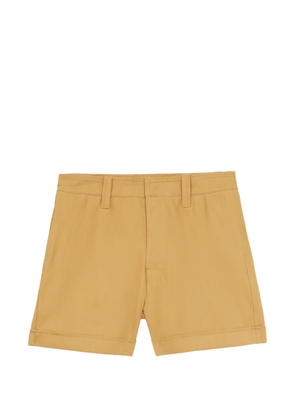 Fortela Bedford zigzag stitch cotton bermuda shorts - Brown