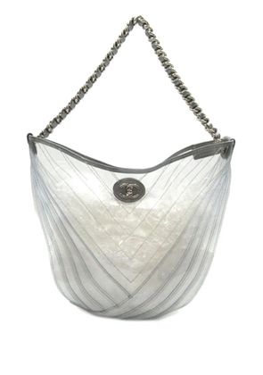 CHANEL Pre-Owned 2018 CC PVC Droplet hobo bag - Grey