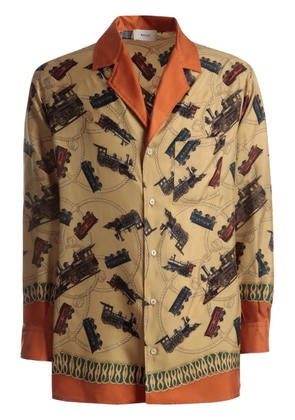 Bally graphic-print silk shirt - Neutrals