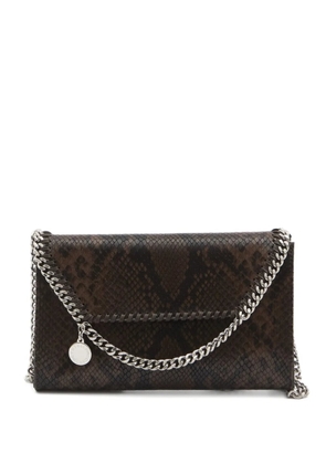 Stella McCartney snakeskin chain shoulder bag - Brown