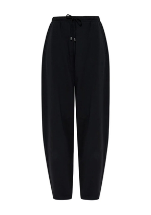 Sportmax Lord drawstring cotton track pants - Black