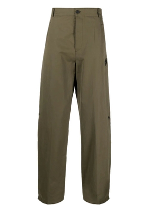 A-COLD-WALL* logo-appliqué straight-leg trousers - Green