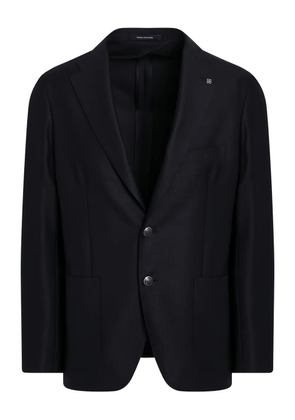 Tagliatore virgin wool single-breasted blazer - Blue