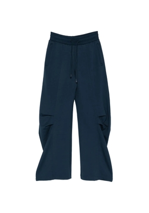 Patrizia Pepe fleece oversized track pants - Blue