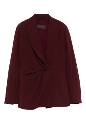 Max Mara Alare twisted-detail jacket - Red
