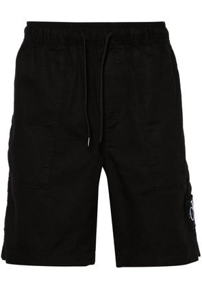 Calvin Klein Jeans logo-patch twill bermuda shorts - Black