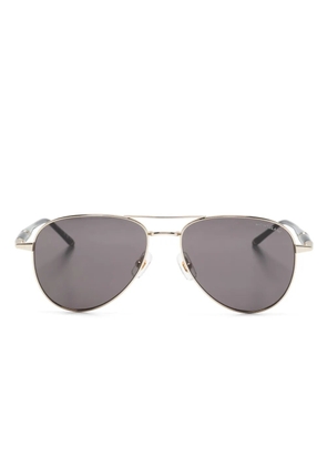 Montblanc pilot-frame sunglasses - Gold