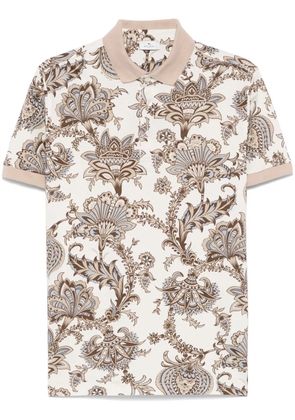 ETRO paisley-print polo shirt - Neutrals